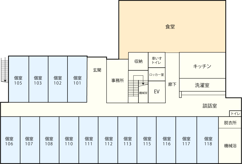 フロアマップ1階
