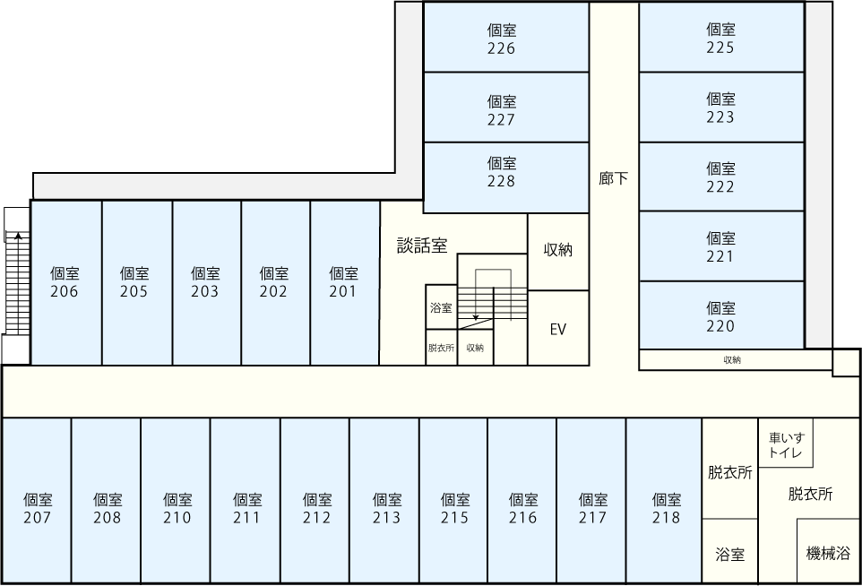 フロアマップ2階